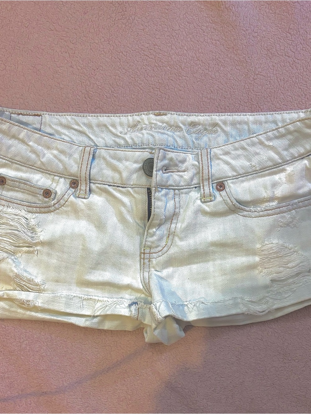 American Eagle Outfitters light Distressed Denim Cutoff Shorts